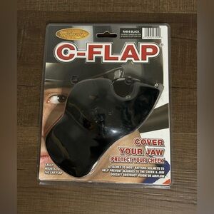 Markwort C-Flap Batters Helmet Facial Face Protector RHB-B Right Hand Black NWOT